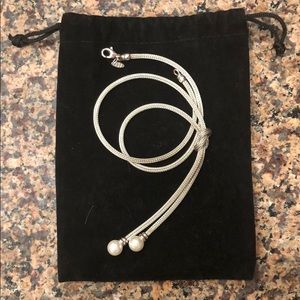 Roberto Magi Sterling Silver Pearl Necklace